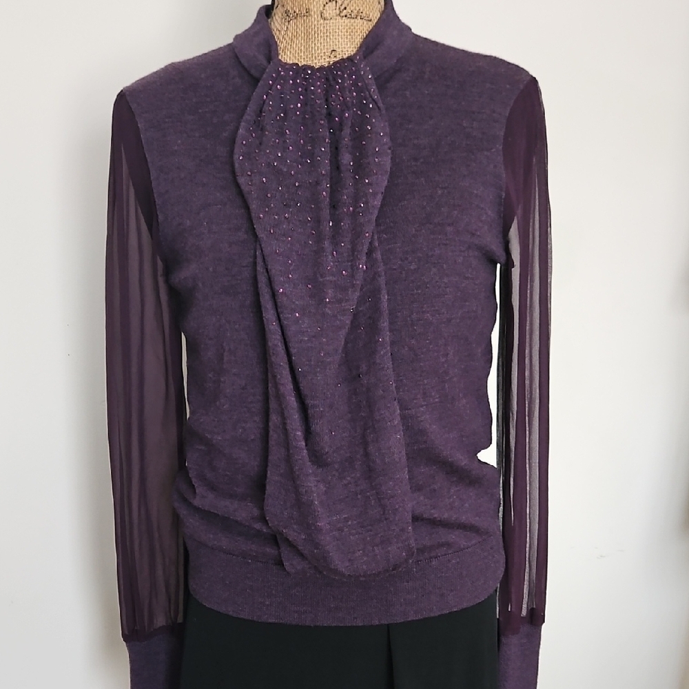 Tory Burch Merino Wool Sweater, Size L.